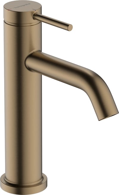 Hansgrohe Tecturis S wastafelkraan - voorsprong 11.6cm - zonder waste - geborsteld brons