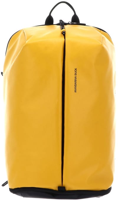 MANDARINA DUCK Laptop rugzak Rugzak met laptopvak Eco Coated Backpack Duck Yellow Donkergeel