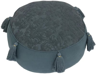Atmosphera Vloerkussen Marakesh - blauw - katoen - 43 x 18 cm - Extra dik - extra zitplaatsen - spelen - gamen - relaxen