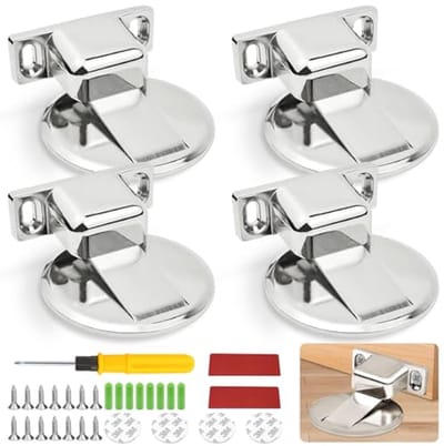 Magnetische Deurstopper Set van 4 - Duurzaam en Stil, Voor Houten en Metalen Deuren