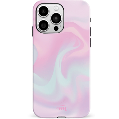 xoxo Wildhearts Sugar Rush - Double Layer - Roze hoesje geschikt voor iPhone 13 Pro hoesje - Stevige case geschikt voor iPhone 13 Pro - Marmer hoesje beschermhoes - Roze telefoonhoesje