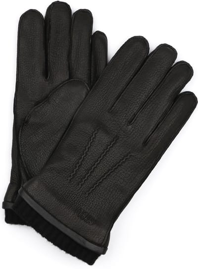 Suitable Handschoen Leer Zwart - Maat 9.5 - Heren
