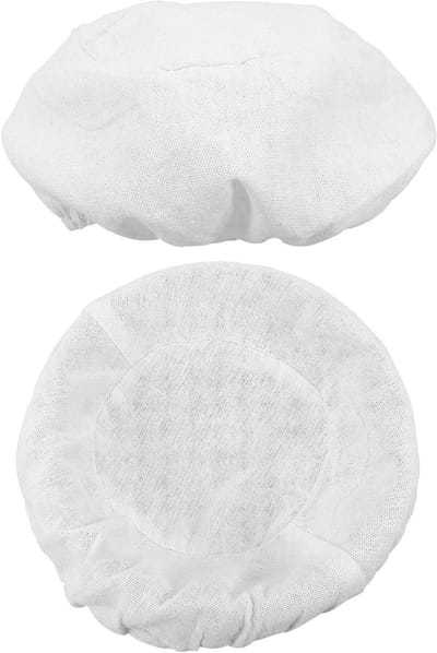 Broodmand Voering - Rijsmand Doek - Brood Bakken - Herbruikbaar Materiaal - 25x25x8 cm - Wit
