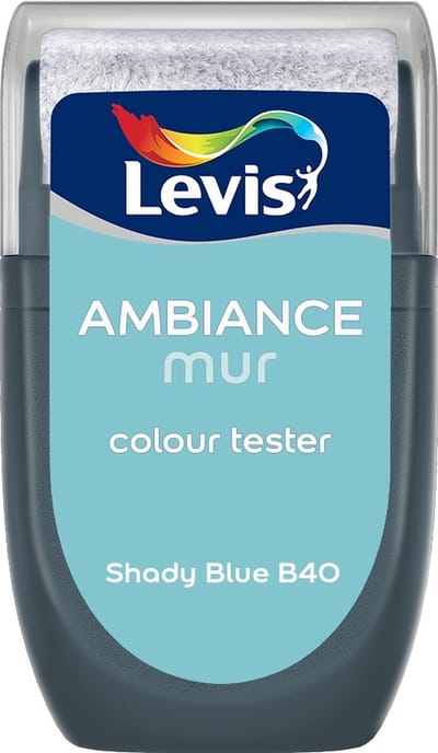 Levis - Muurverf Kleurtester Mat Mix - Shady Blue B40 - Mengverf - 30 Ml