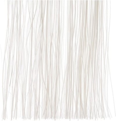 3x Lametta kerstslinger winter wit 50 cm - engelenhaar/folie slierten - Winter witte kerstboom versieringen 3 stuks