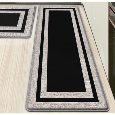 Keukenvloermat Verdikt PVC Anti-vermoeidheid Dubbel Frame Mat Waterdicht, Oliebestendig en Antislip Leer 44*75*1CM