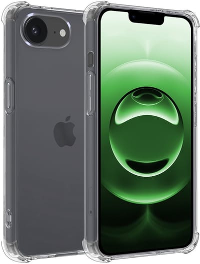 Hoesje Geschikt voor Apple iPhone 16e - Sterk & Shockproof - Siliconen Case - Back Cover - Telefoon Hoes Shock Proof - Transparant