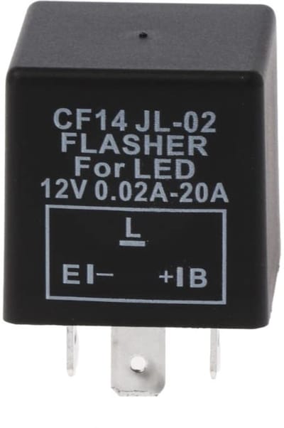 LED knipperlichtrelais 12V lastonafhankelijk 0,02-20A 3-polig CF14 flasher