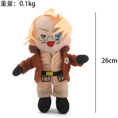 25cm Ivan Braginsky Pluche Pop Anime Hetalia Axis Powers Alfred F. Jones USA Country Cosplay Knuffel
