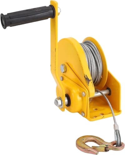 Handmatige Lier - Zware Lier - Hef en Sleepwerk - Automatische Rem - 1200 Lbs Capaciteit - Metaal