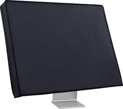 kwmobile beschermhoes monitor geschikt voor 31-32" Monitor hoes - Computerscherm cover - Computer accessoires - PC scherm stofkap in donkerblauw