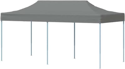 Opvouwbare Partytent - Pop-up Tent Tuin - Outdoor Evenementen - Gepoedercoat Stalen Frame - 3 x 6 m - Antraciet