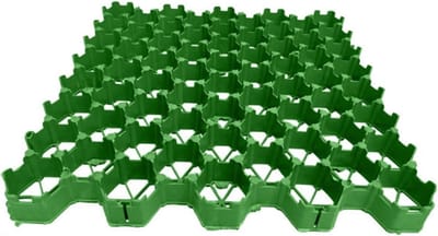 Grindrooster Gazon - Opritstabilisator Tuintegels - Grind Stabiliseren - In elkaar grijpend Ontwerp - 4 stuks - Groen