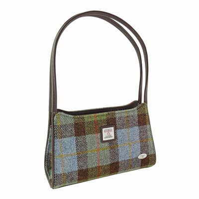 Schoudertas Fiddich MacLeod- Small - Ritssluiting - Harris Tweed - Glen Appin of Scotland
