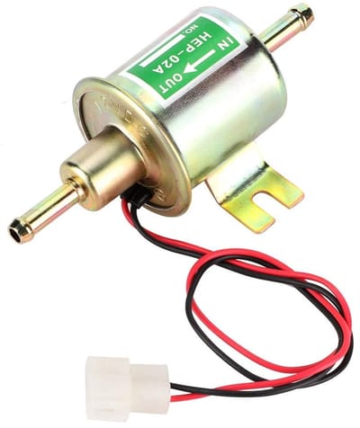Dailygoods - 12V universele zware brandstofpomp - Anticorrosief en duurzaam - Eenvoudig te installeren - Geschikt voor auto's en boten - Metalen laged...