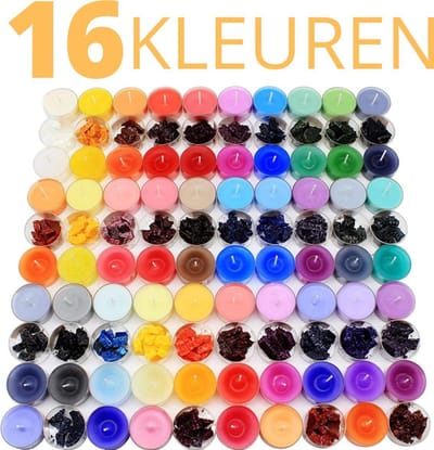 My Candles Kaarsen Kleurstof - 16 kleuren pigment voor zelf kaarsen maken