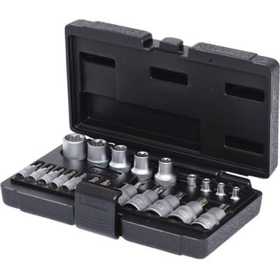 KS TOOLS 1/4"+1/2" Torx-dopsleutelset 21-delig - 911.4307