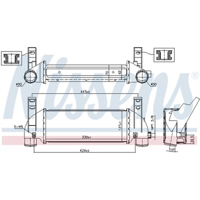 Intercooler NISSENS 96219