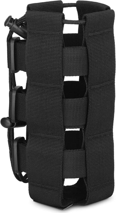 SnelShoppen - Tactical Bottle Holder - Molle 1000D Nylon Drinkfleshouder - Duurzame Waterfleshouder voor Camping, Hiking, EDC Tools, Verstelbaar van 3