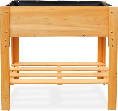 SNJY® Kweektafel - Kweekbak op Poten - Moestuinbak Verhoogd - 40L x 80B x 80H cm - Bruin