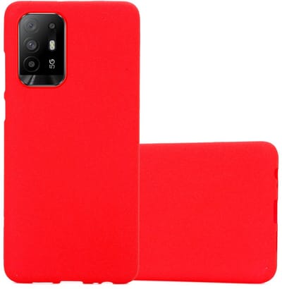 Cadorabo Hoesje geschikt voor Oppo A94 5G in FROST ROOD - Beschermhoes gemaakt van flexibel TPU silicone Case Cover
