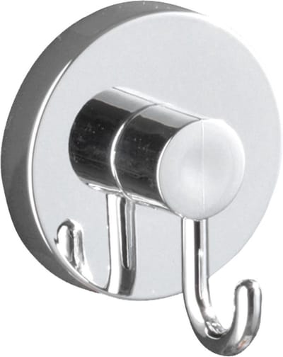 WENKO Vacuum-Loc Handdoekhaken 2 Stuks chroom - Wandhaak - Handdoekhouder - Handdoekhaakjes - Bevestigen zonder boren