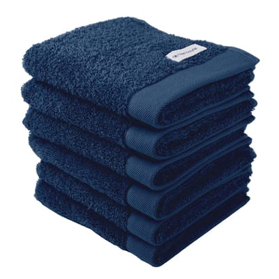 Tom Tailor Gastendoekje Color Bath Guest Towel Een maat, 30x50 Set van 6