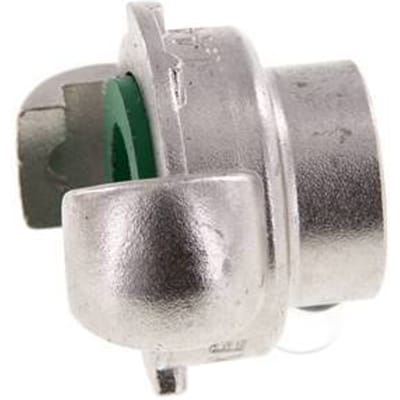 RVS DN 15 DIN 3489 compressor klauwkoppeling Rp 3/8 inch Binnendraad - CL42-15-F-SF-038