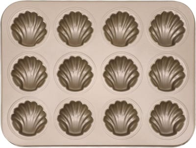 SolidKeus - Madeleines Bakvorm van Koolstofstaal met 12 Sleuven