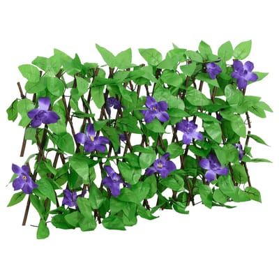 vidaXL Kunstplant Klimop Uittrekbaar - Groen 180x20 cm Kunstmatige Klimplant - Tuinhek - Schuttingdecoratie - Privacy Screen - Buitendecoratie