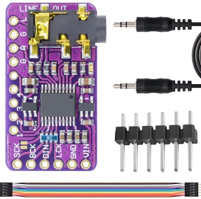 DAC Decoder Module - Audio Converter Bord - Digitale Audio Weergave - PHAT Formaat Ontwerp - 32 x 17 mm