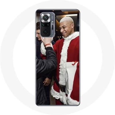Coque pour Xiaomi Redmi Note 10 Pro Mbappé Foot Joyeux noël