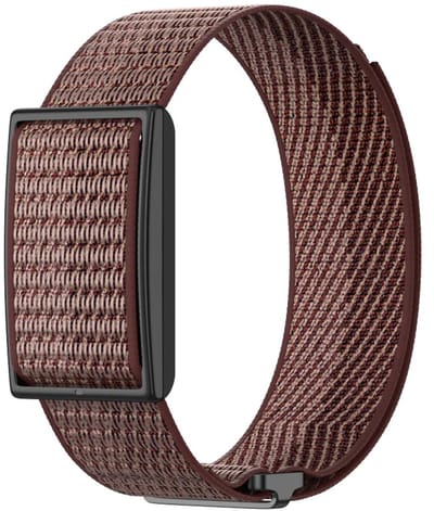 Strap-it Nylon bandje geschikt voor Polar Loop (Wijnrood)
