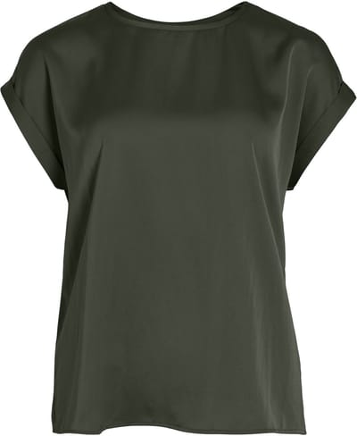 VILA - VIELLETTE S/S SATIN TOP - NOOS - Dames - Blouses