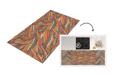 Keukenloper - Loper keuken - Bladeren - Patronen - Mozaïek - 120x60 cm - Keukenloper vinyl