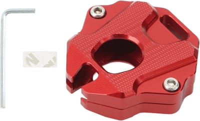 CNC Metalen Sleutelhoes voor Motorfiets - Stijlvolle Vervangende Bescherming voor CB650R en CBR650R - Zwart en Rood Sleutelbeschermer met Houder en Blad