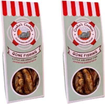 Cooka Cookie's -100% natuurlijke Hondensnacks - Lucht gedroogde vis-2-PACK- Voordeel set