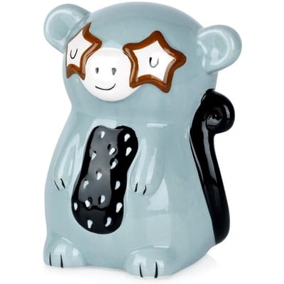 Vilde - Spaarpot - Keramische Aap - Nlue - Decoratief