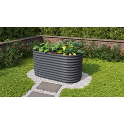 Vitavia Plantenbak Vita 858 - Graniet - Metaal - 82,1x162,1x85,8cm