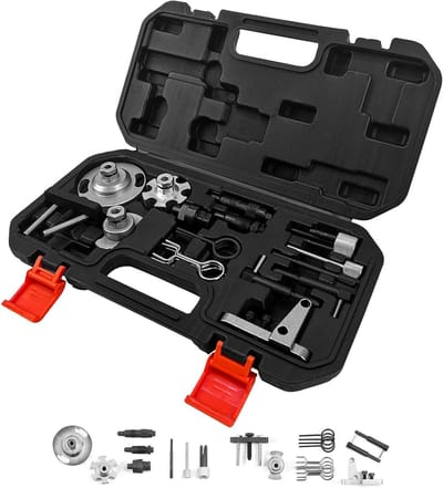 Motor Timing Gereedschap - Nokkenas Versteller - Motor Reparatie - Uitgebreide Set - 2.5 Kilogram