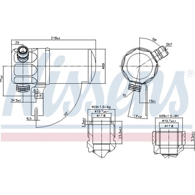 Droger, airconditioningsysteem NISSENS 95263