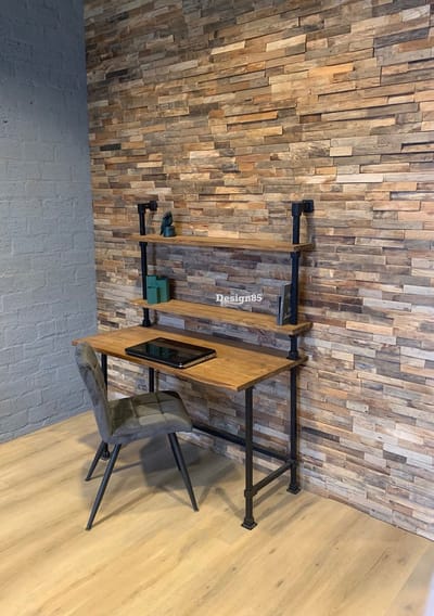 Design85 Kinderbureau – Bureau 120 cm x 60 cm – Zwart-Bruin – Stijlvol en Functioneel