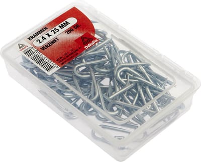 Deltafix krammen verzinkt 2.4 x 25 mm 200 gr.