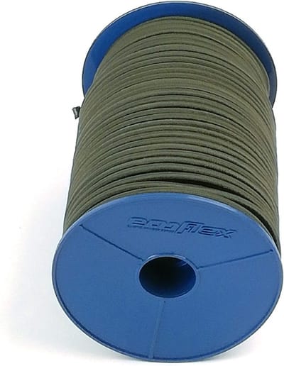 Elastisch Touw - 6mm - Camo groen - 100 meter op rol