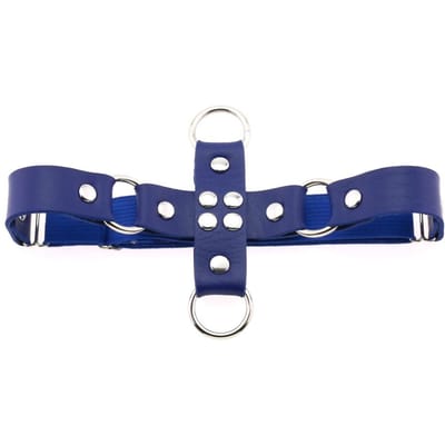 Fxcube Nieuwe Goth Punk Beenband Kousenband Riem Pentagram Dij Harnas Vrouwen Meisjes Gotische Cosplay Accessoires Harajuku Egirl Sieraden blue