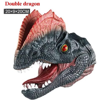 Marionnettes à Main Animaux Tête en Caoutchouc Vinyle Souple Figurines Jouets Gants Modèle Cadeau Marionnettes à Main Dinosaure Jouets Pour Halloween Jouets