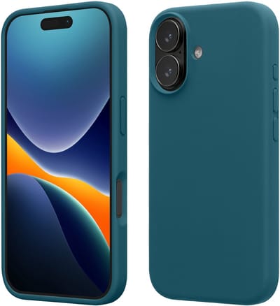 kwmobile telefoonhoesje geschikt voor Apple iPhone 17 - Hoesje met siliconen coating - Smartphone case in mat petrol