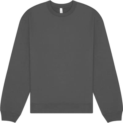 Bella+Canvas Unisex Crewneck Sweatshirt CV4711 - Asphalt (Solid) - XS