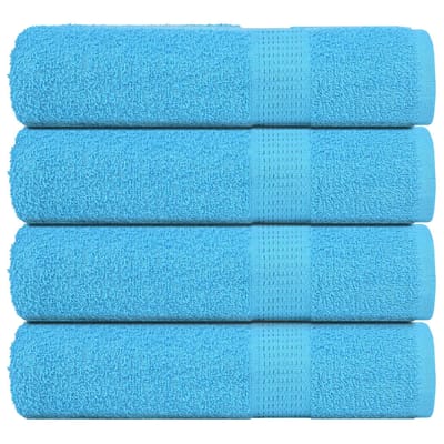 vidaXL - Handdoeken - FROGN - 4 - st - 50x100 - cm - 360 - g/m² - turquoise