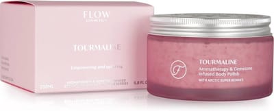 Flow - Tourmaline Aromatherapy & Gemstone Body Scrub - 200 ml